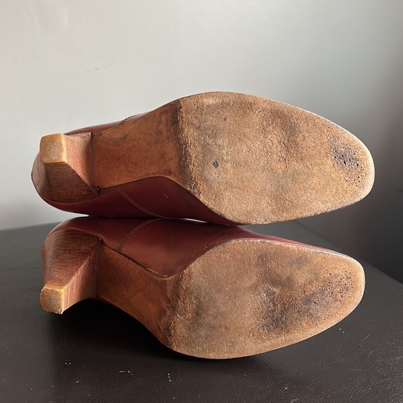 Vintage Leather Mid Height Ankle Boots - Picture 6 of 14